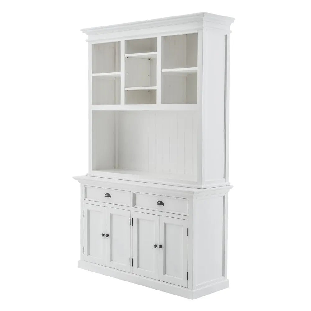 White Solid Wood Adjustable Two Tier Bookcase HomeRoots