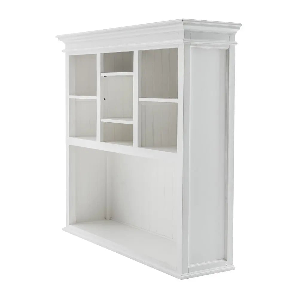 White Solid Wood Adjustable Two Tier Bookcase HomeRoots