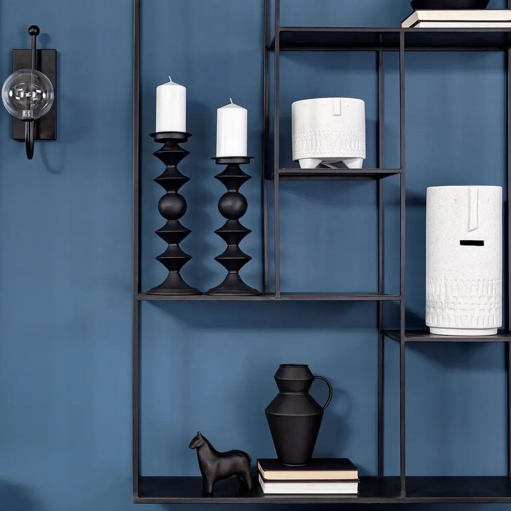 7" White Abstract Cylinder Ceramic Table Vase HomeRoots