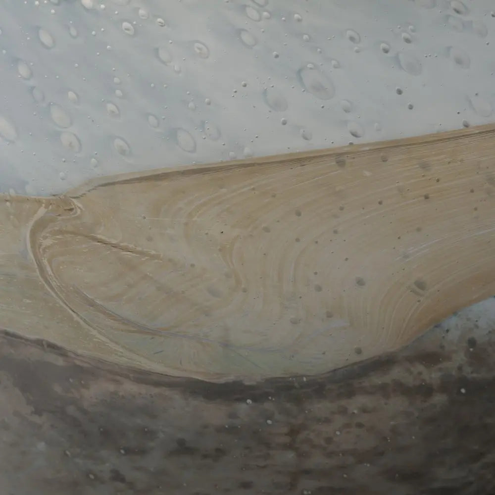 9" Blue And Brown Seeded Glass Table Vase HomeRoots