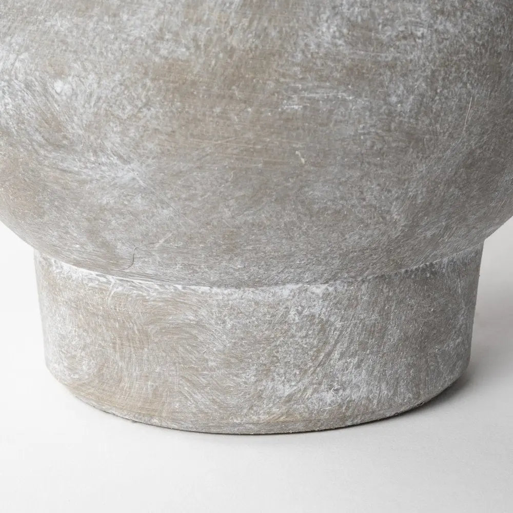 7" Brown Abstract Cylinder Ceramic Table Vase HomeRoots