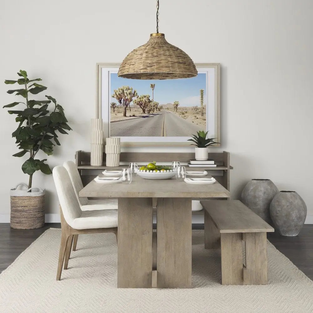 23" Cream Abstract Cylinder Ceramic Table Vase HomeRoots