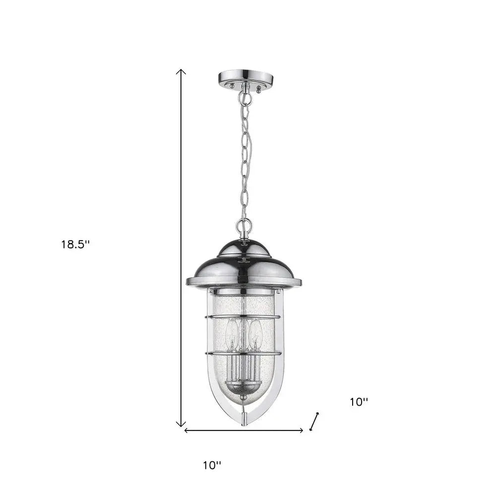 Dylan 3-Light Chrome Hanging Lantern HomeRoots