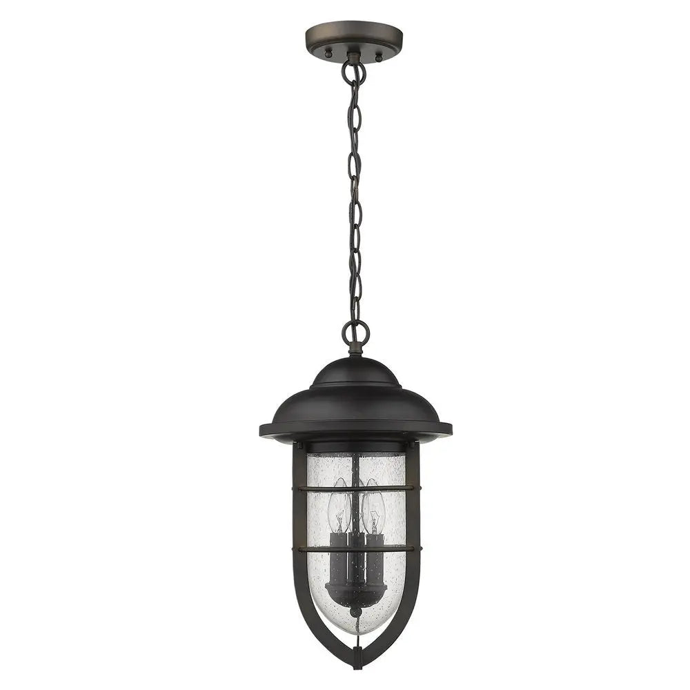 Dylan 3-Light Oil-Rubbed Bronze Hanging Lantern HomeRoots