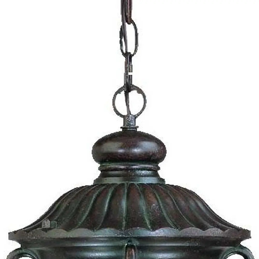 Naples 1-Light Marbelized Mahogany Hanging Light HomeRoots