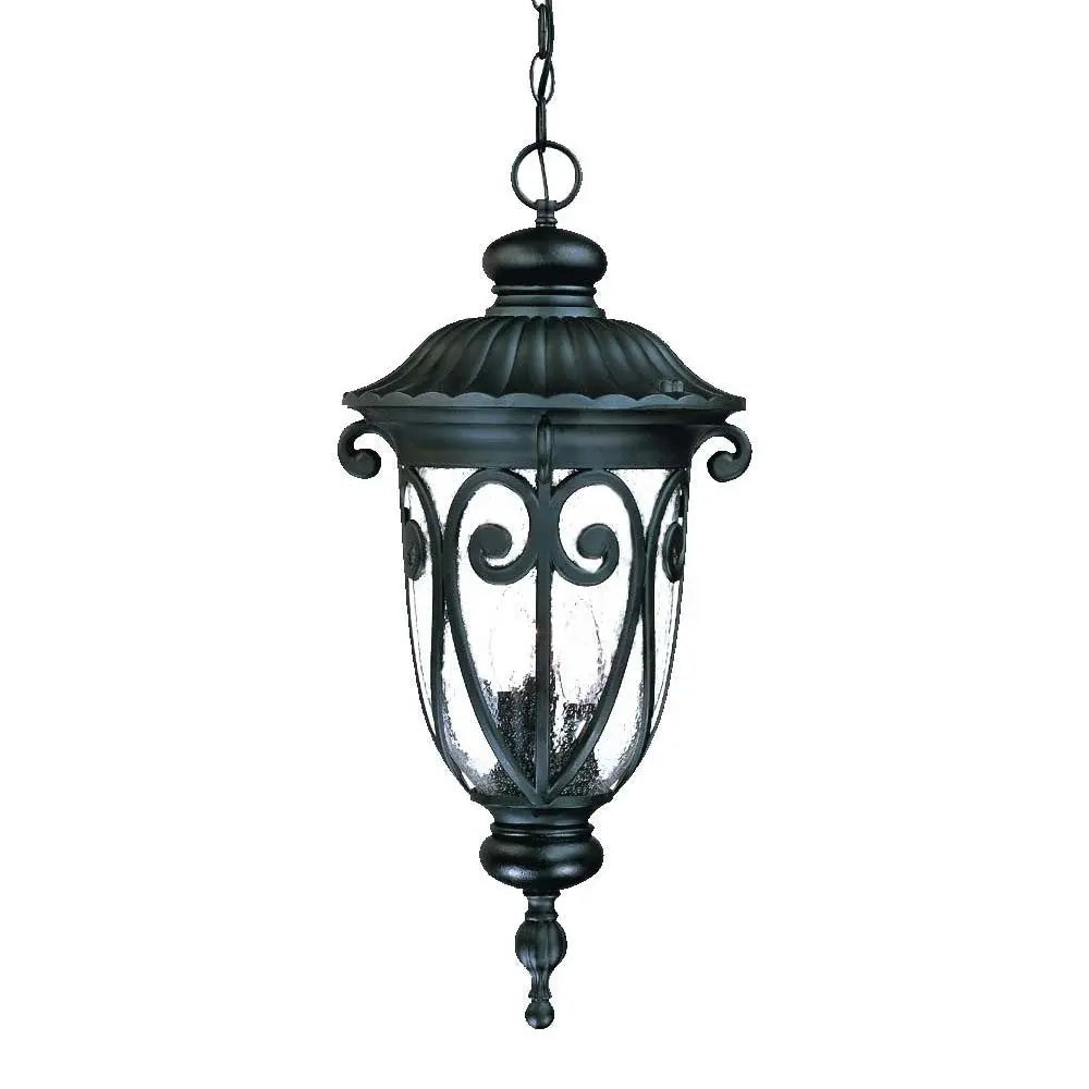 Naples 3-Light Matte Black Hanging Light HomeRoots