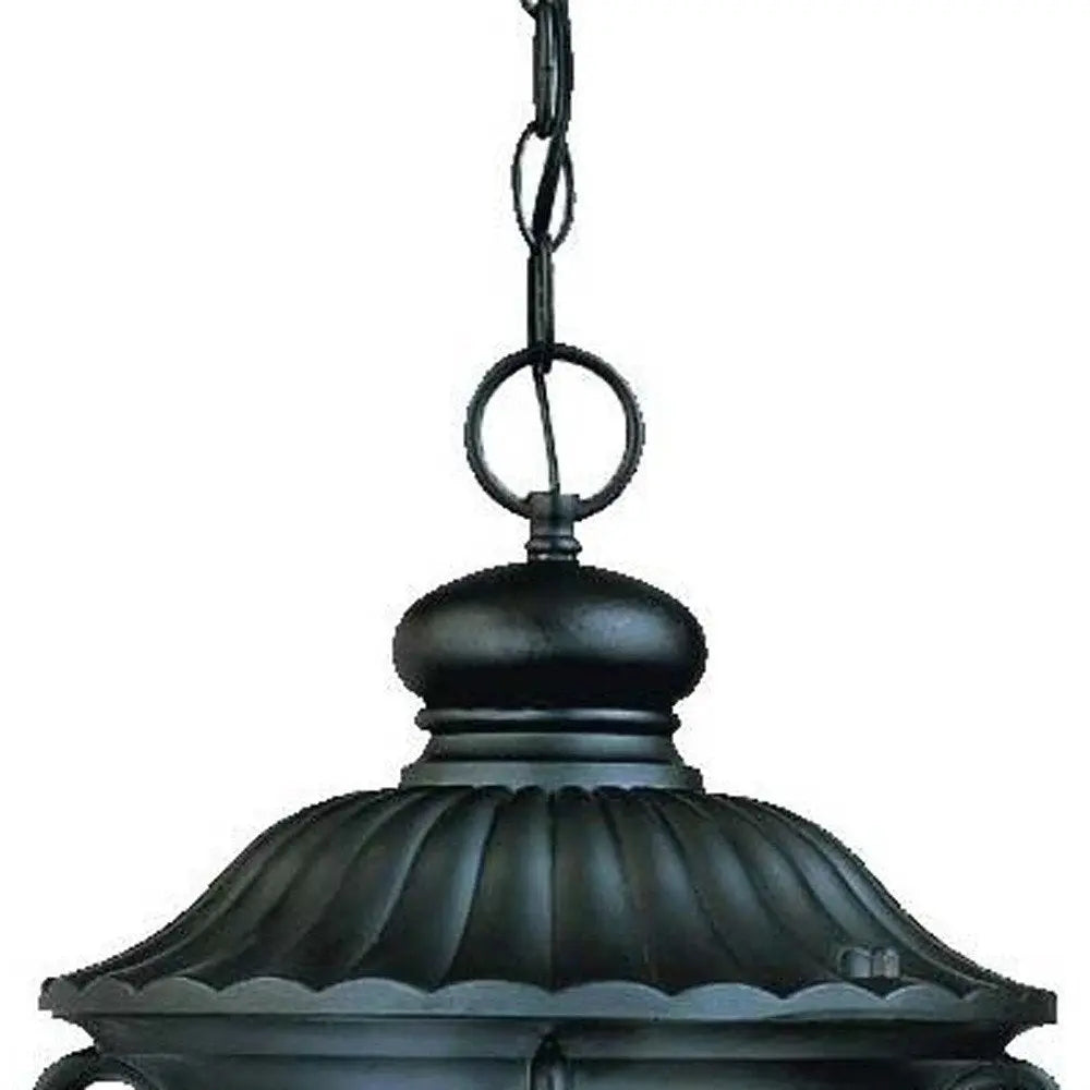 Naples 3-Light Matte Black Hanging Light HomeRoots