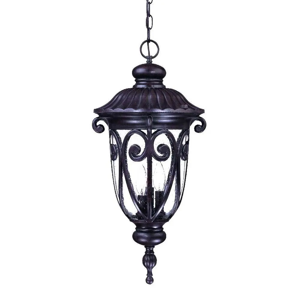 Naples 3-Light Marbelized Mahogany Hanging Light HomeRoots