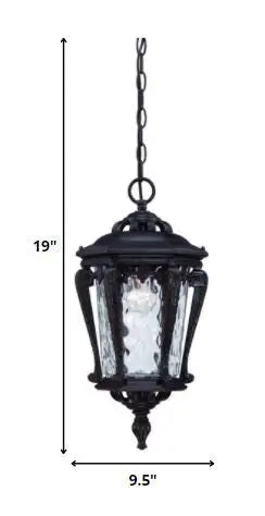 Stratford 1-Light Architectural Bronze Hanging Light HomeRoots
