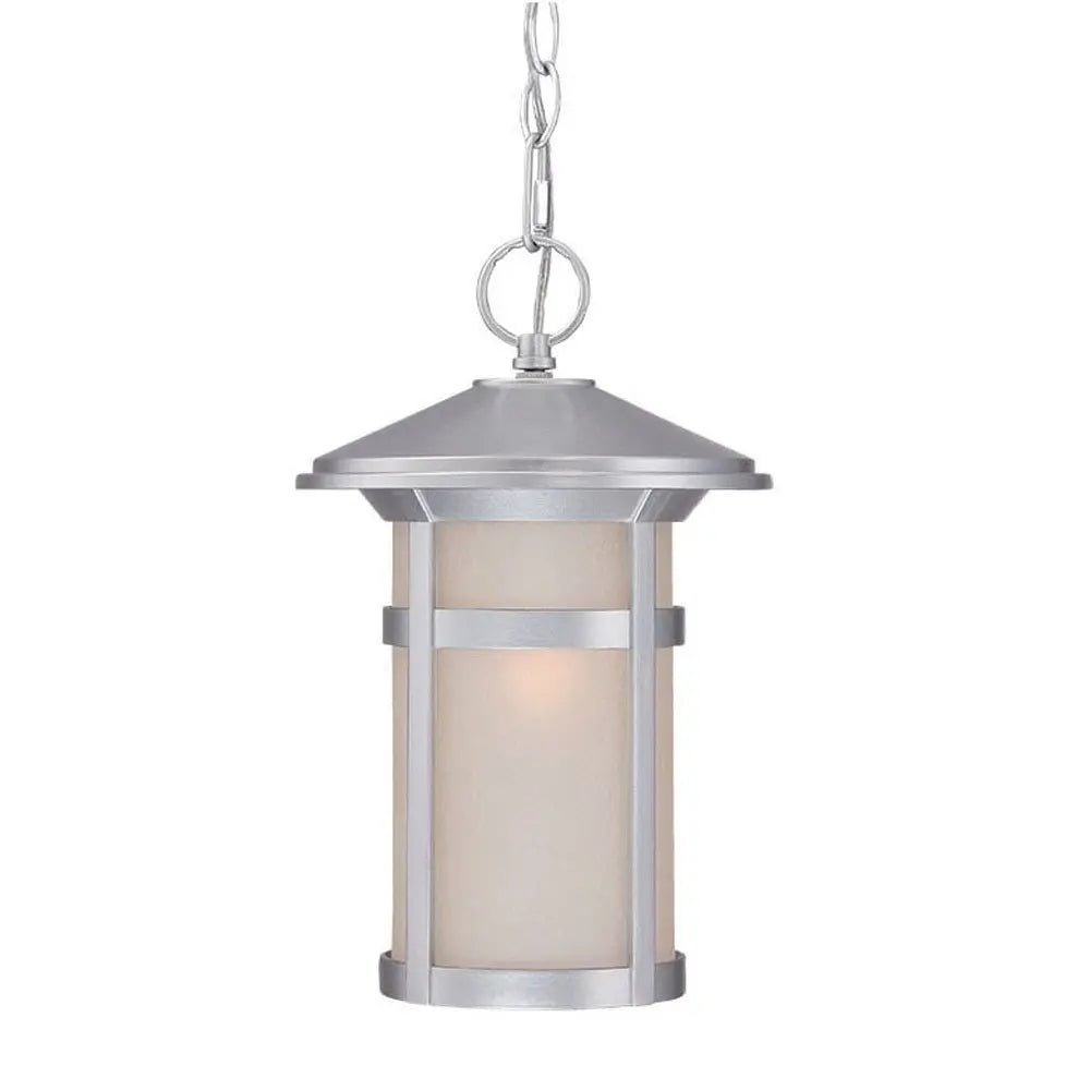 Silver Lantern Metal Dimmable Chandelier With Frosted Shades HomeRoots