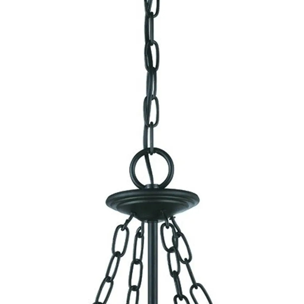 Belle 3-Light Matte black Hanging light HomeRoots