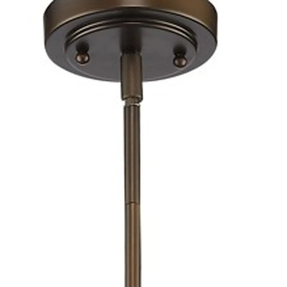 Antique Bronze Hanging Light with Glass Dome Shade HomeRoots