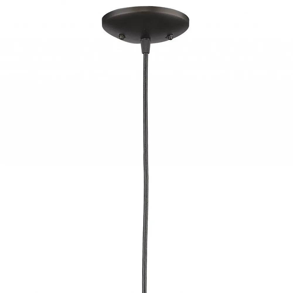 Industrial Brushed Bronze Hanging Light HomeRoots
