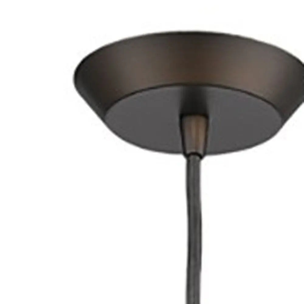 Bronze Hanging Light with Glass Studs HomeRoots