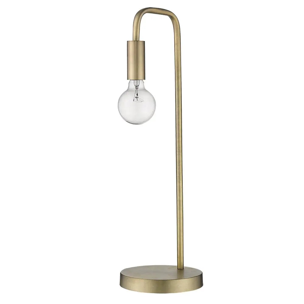 26" Brass Metal Table Lamp HomeRoots
