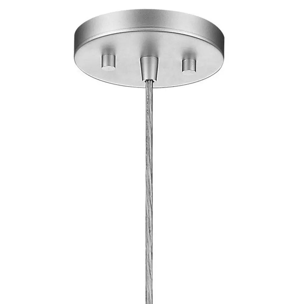 Acrylic and Steel Shade Hanging Globe Light HomeRoots