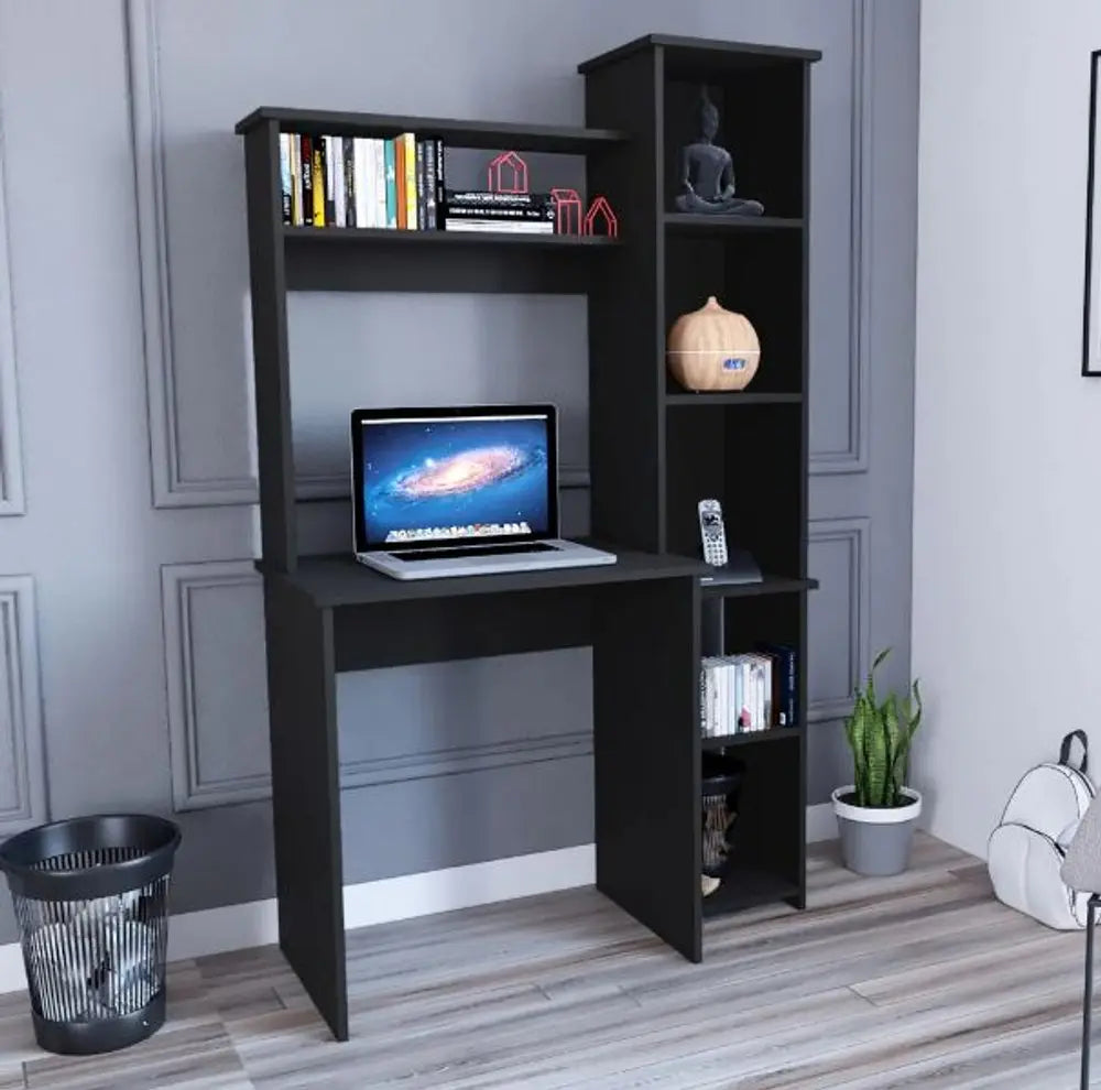 40" Black Computer Desk - NOBLE HOME INTERIORS