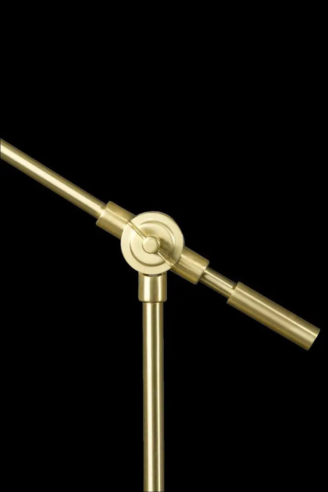 Shiny Satin Brass LED Adjustable Desk Lamp HomeRoots