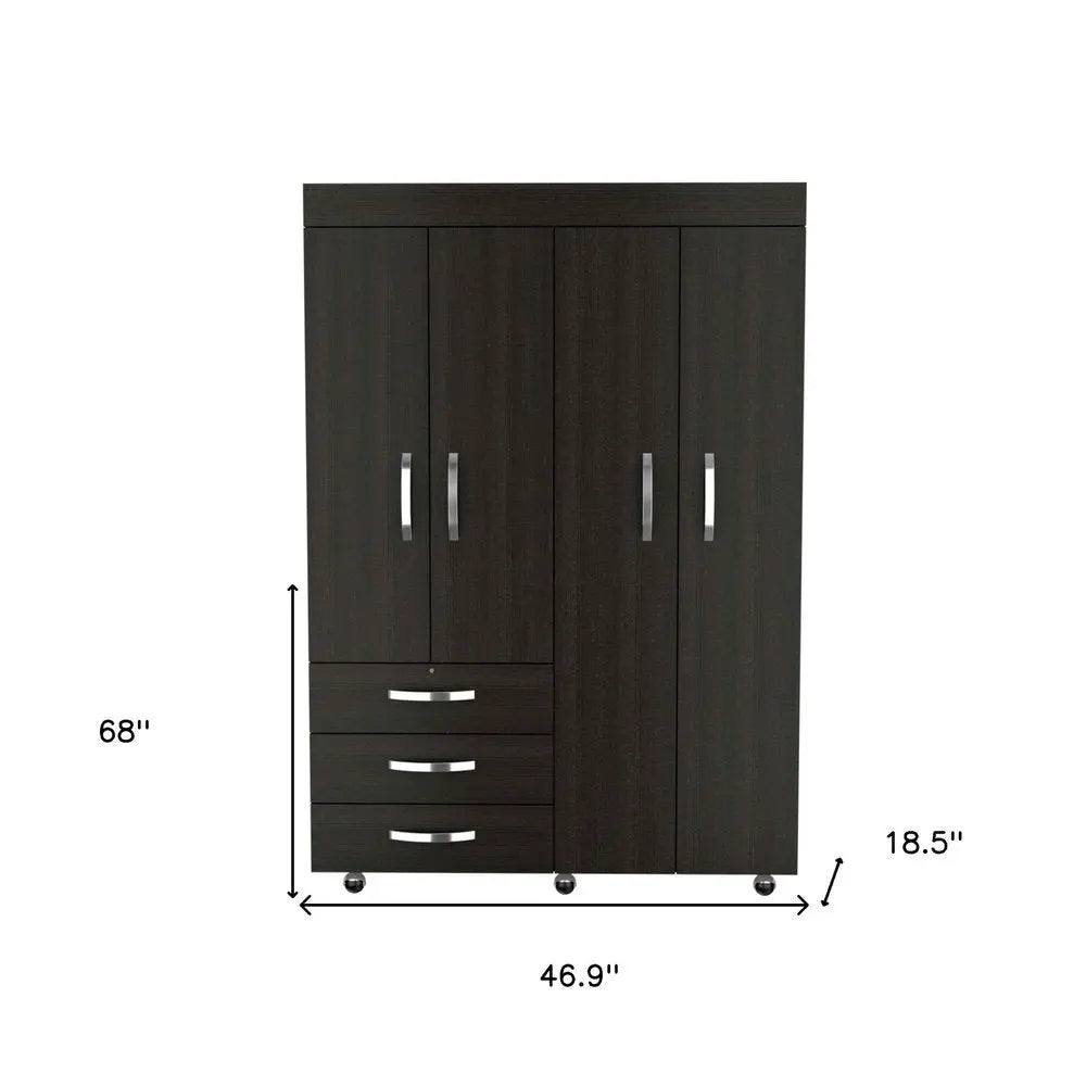 68" Three Drawer Combo Dresser HomeRoots