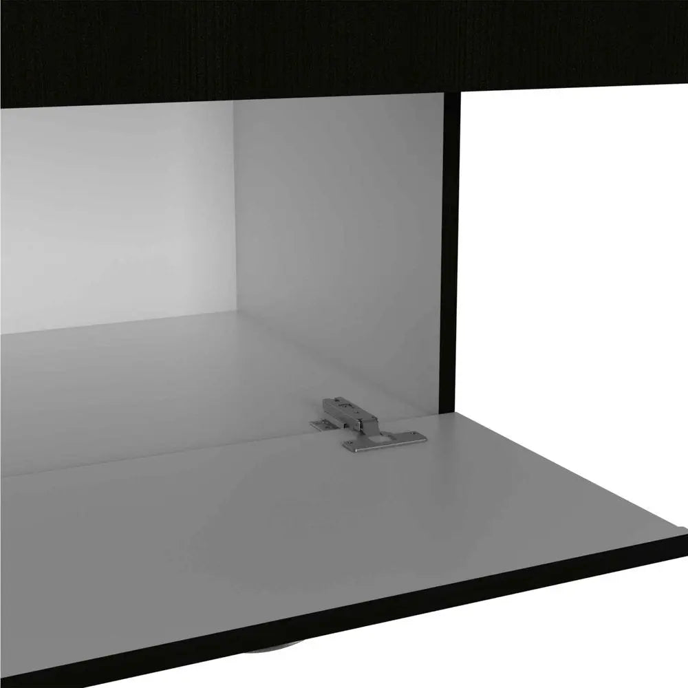 71" Black and White Single Drawer Combo Dresser HomeRoots