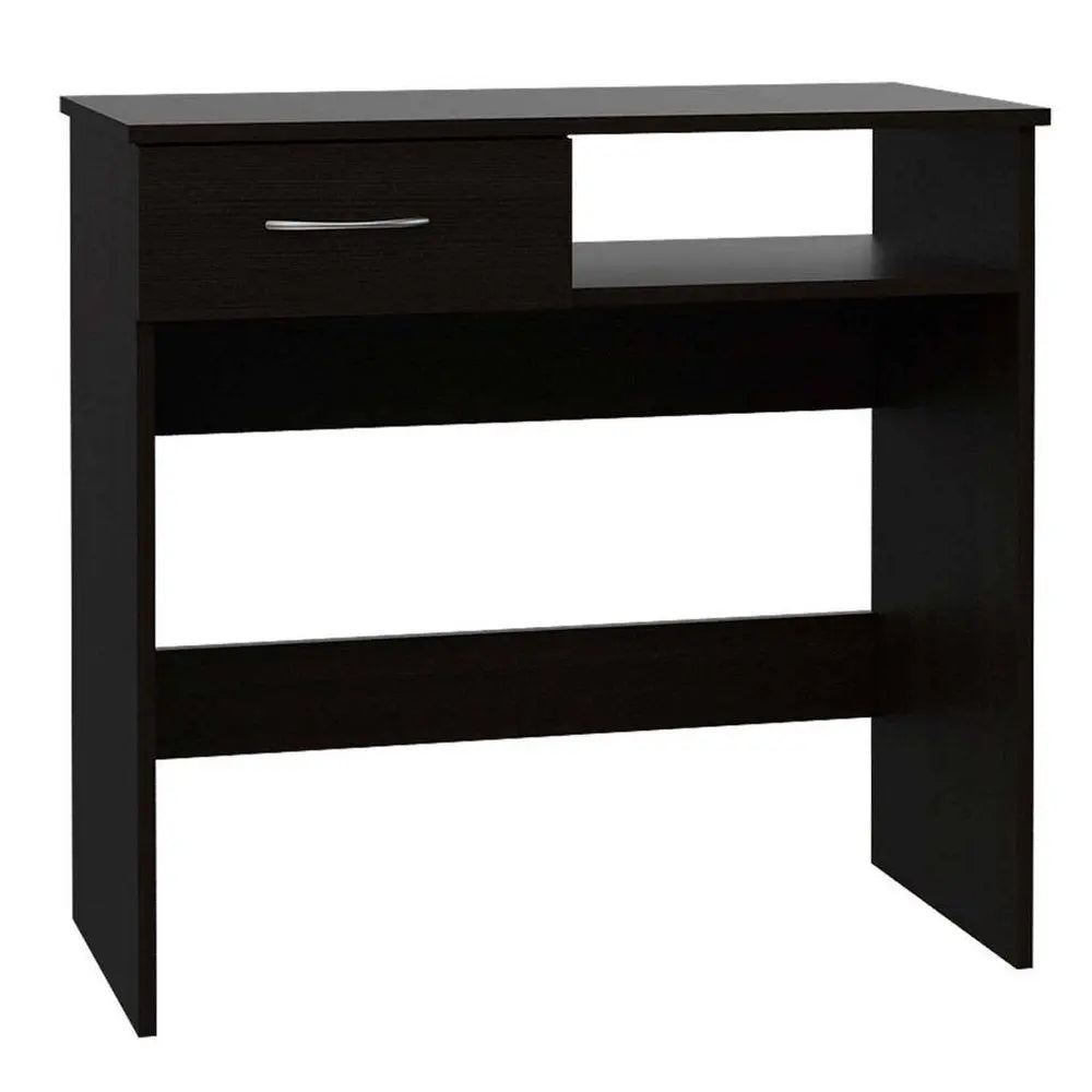 32" Black Computer Desk Desk and Bookshelf Set HomeRoots