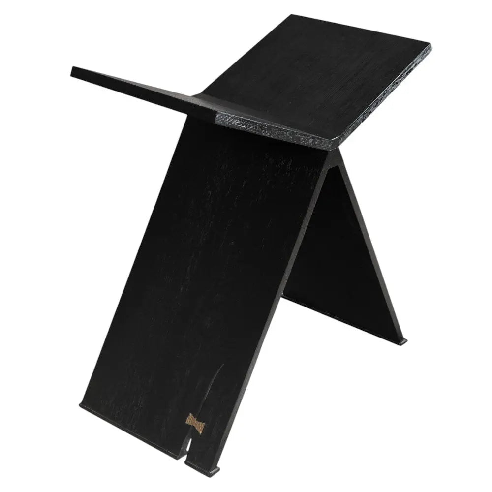 41" Black Wood One Tier Bookcase - NOBLE HOME INTERIORS