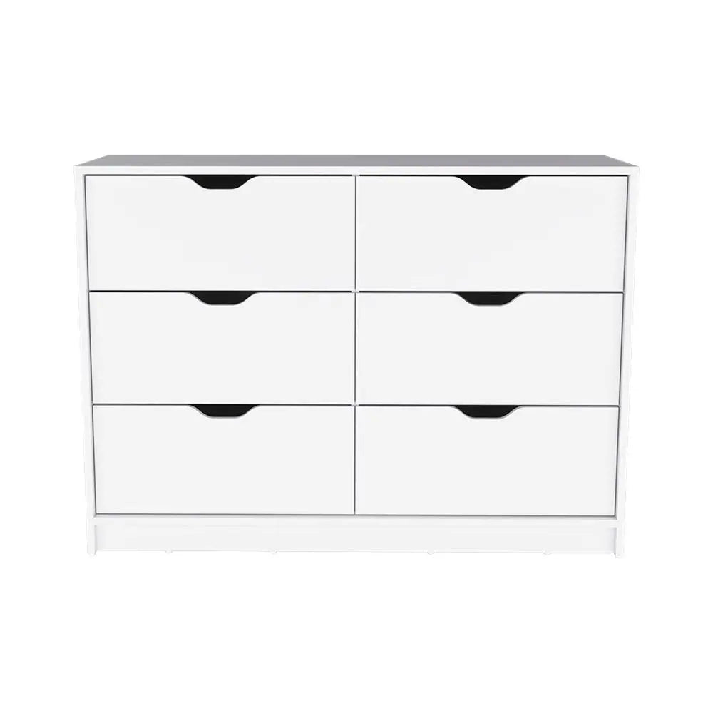 42" White Four Drawer Dresser - NOBLE HOME INTERIORS