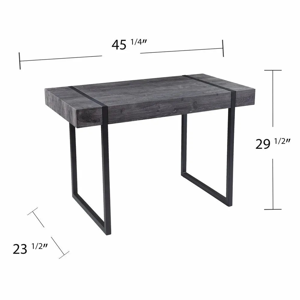 45" Black Writing Desk - NOBLE HOME INTERIORS