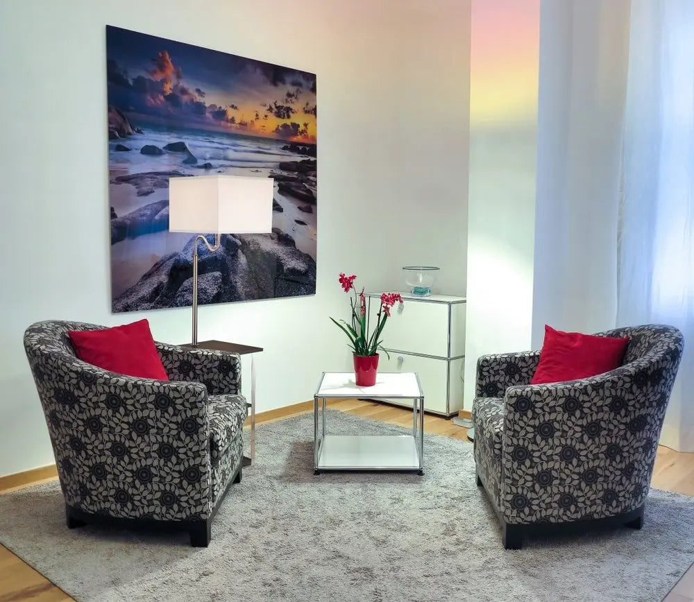 58" Steel Tray Table Floor Lamp With White Square Shade HomeRoots