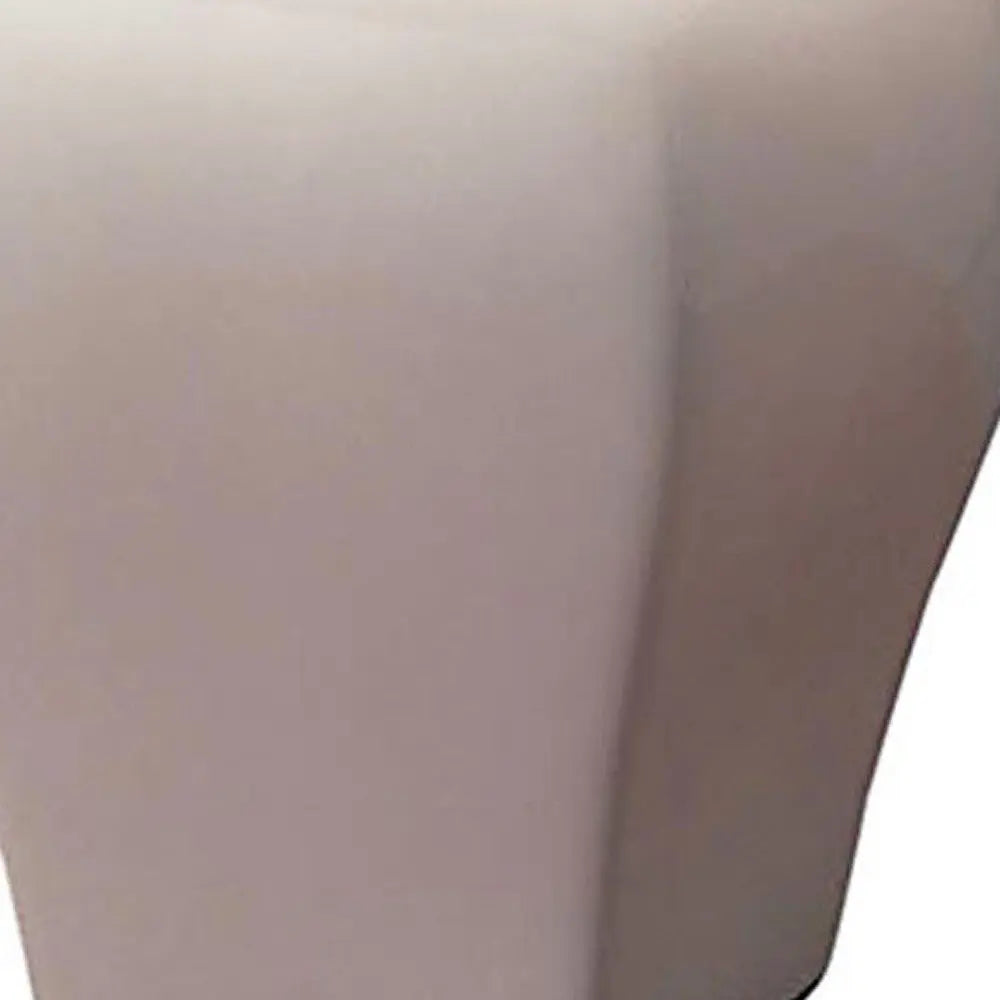 13" White Ceramic Bedside Table Lamp With Off-White Shade HomeRoots