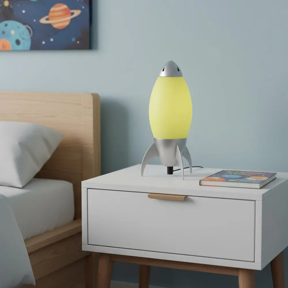 11" Red Acrylic Bedside Table Lamp With Red Shade HomeRoots