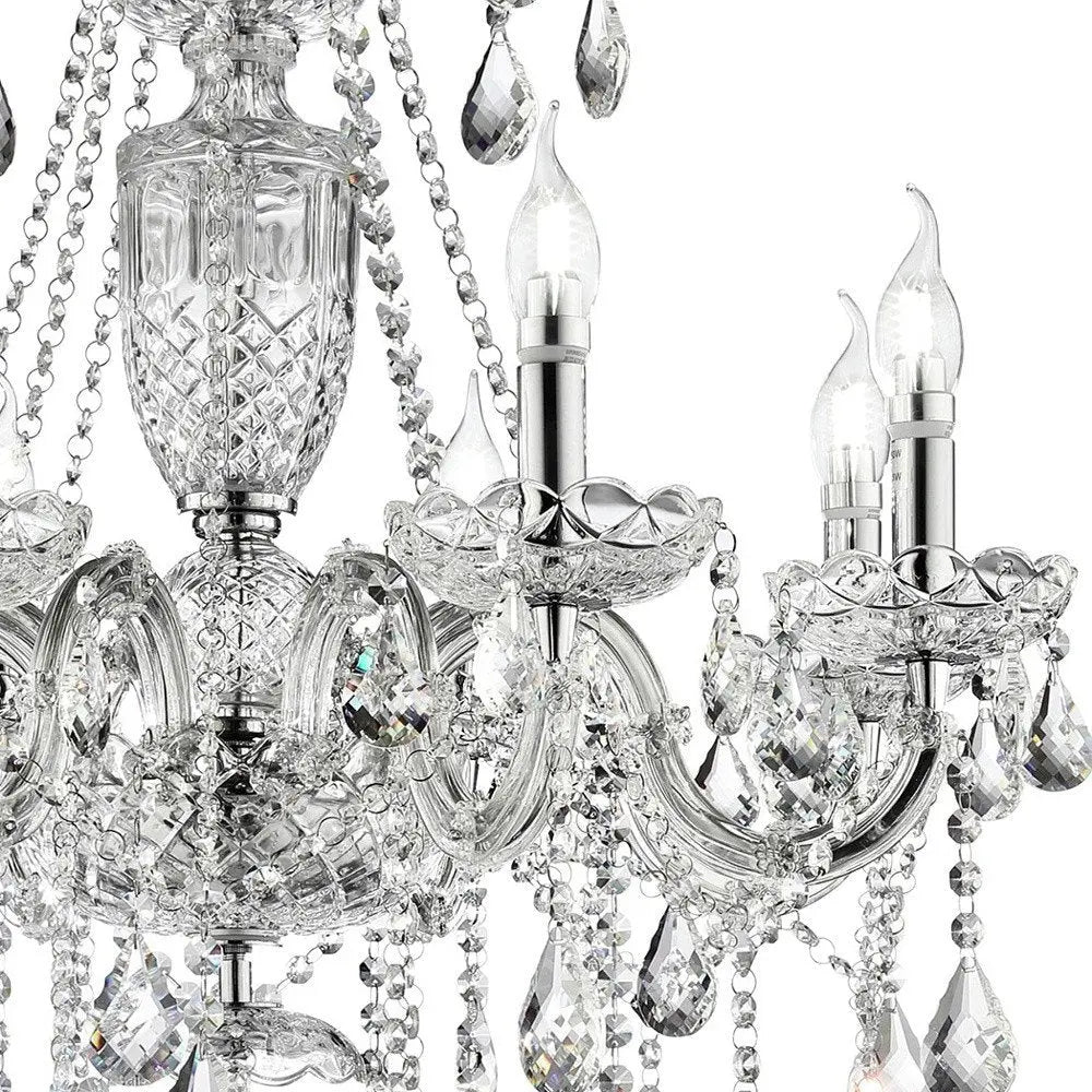 Candle Style Empire Transparent Glass Led Ceiling Light HomeRoots