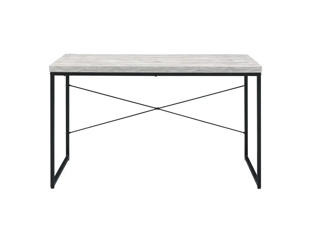 47" Antiqued White and Black Writing Desk - NOBLE HOME INTERIORS