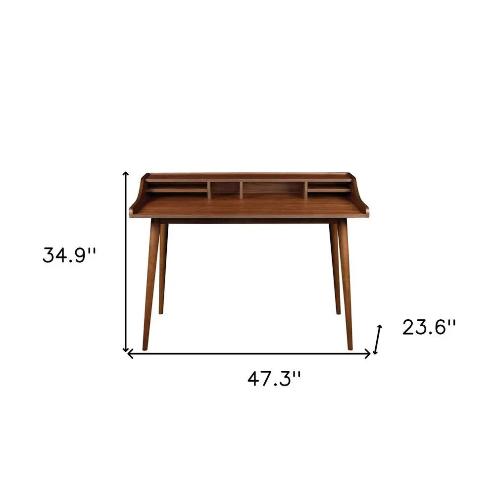 47" Brown Writing Desk - NOBLE HOME INTERIORS