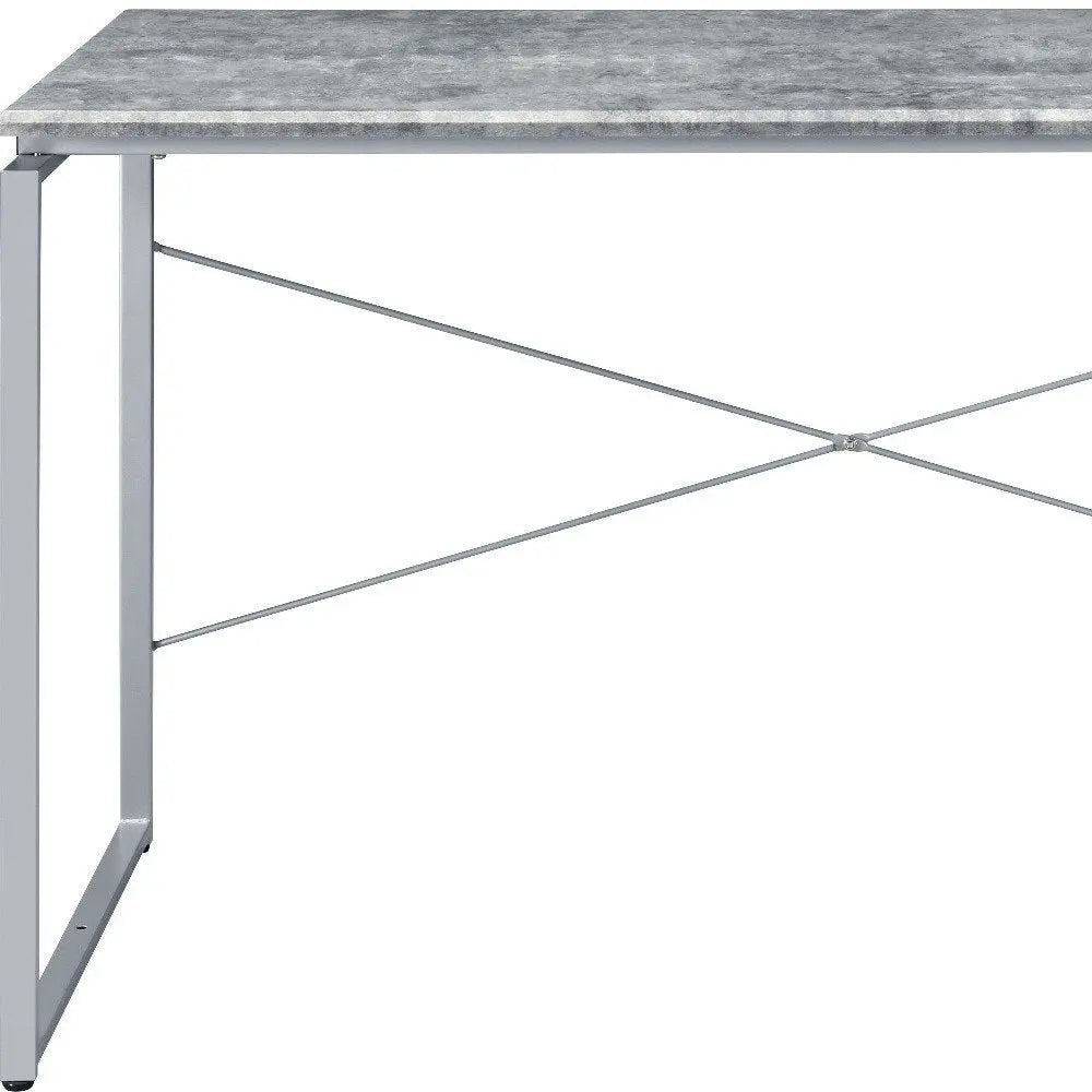 47" Gray and Black Writing Desk - NOBLE HOME INTERIORS