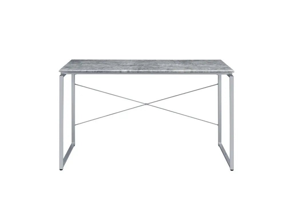 47" Gray and Black Writing Desk - NOBLE HOME INTERIORS