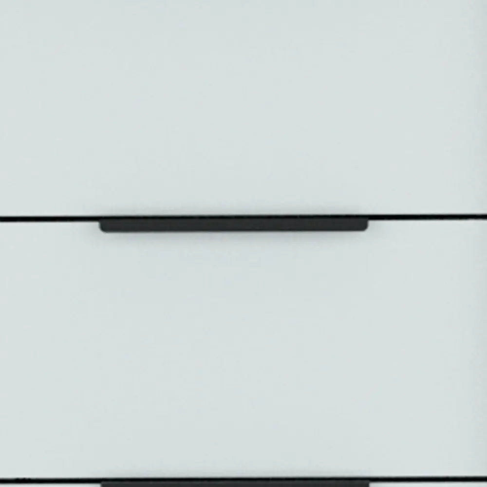 28" Brown And White Three Drawer Dresser HomeRoots