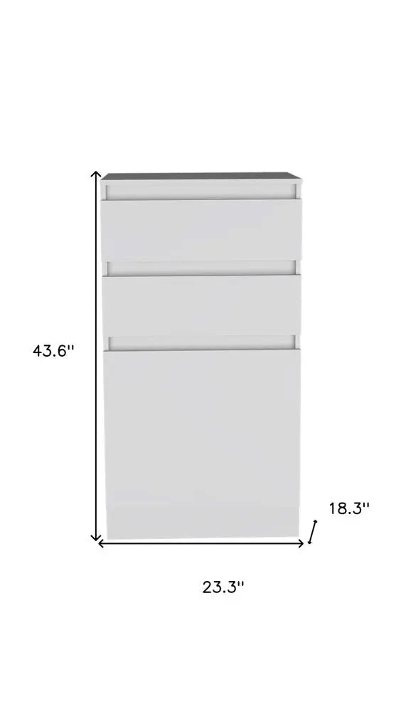 23" Dark Brown Two Drawer Standard Chest HomeRoots