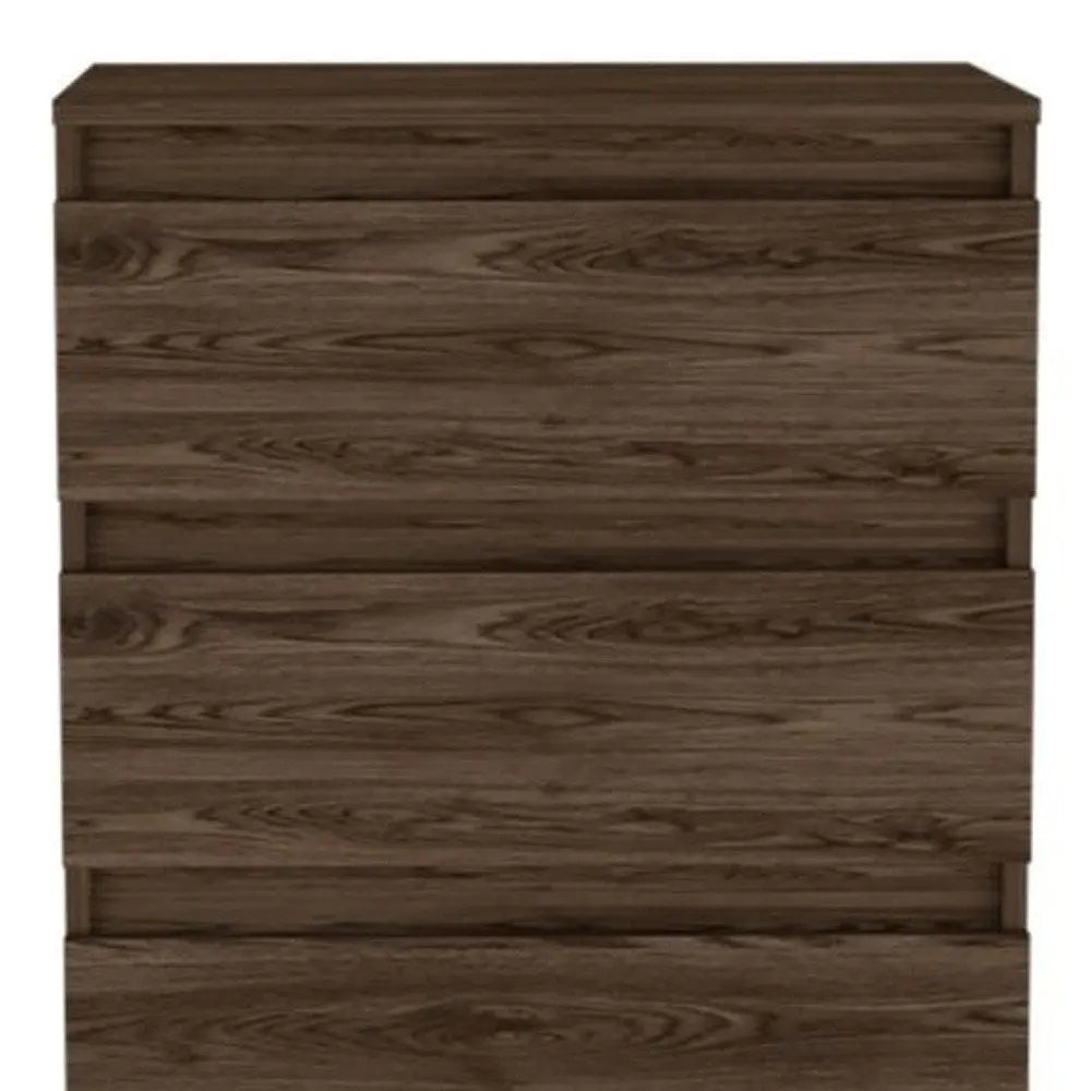 23" Dark Brown Two Drawer Standard Chest HomeRoots