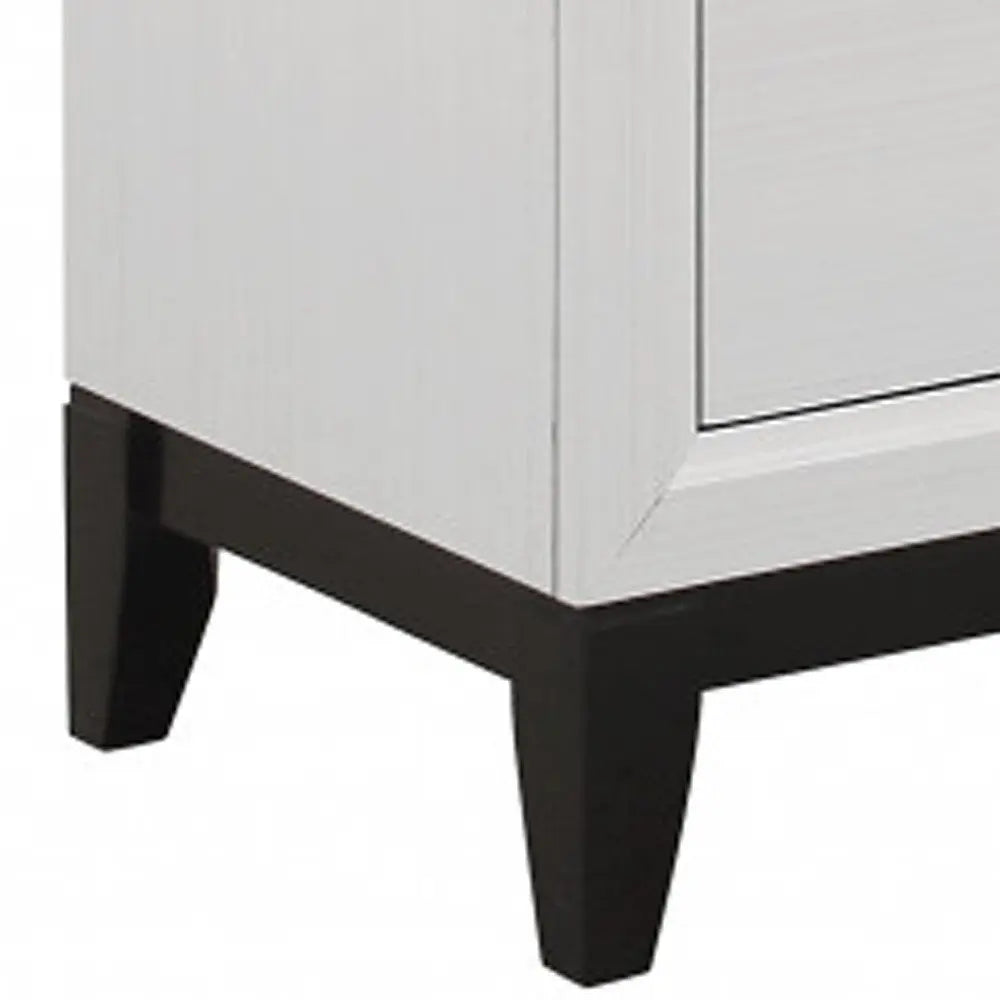 31" White Wood Five Drawer Standard Chest HomeRoots