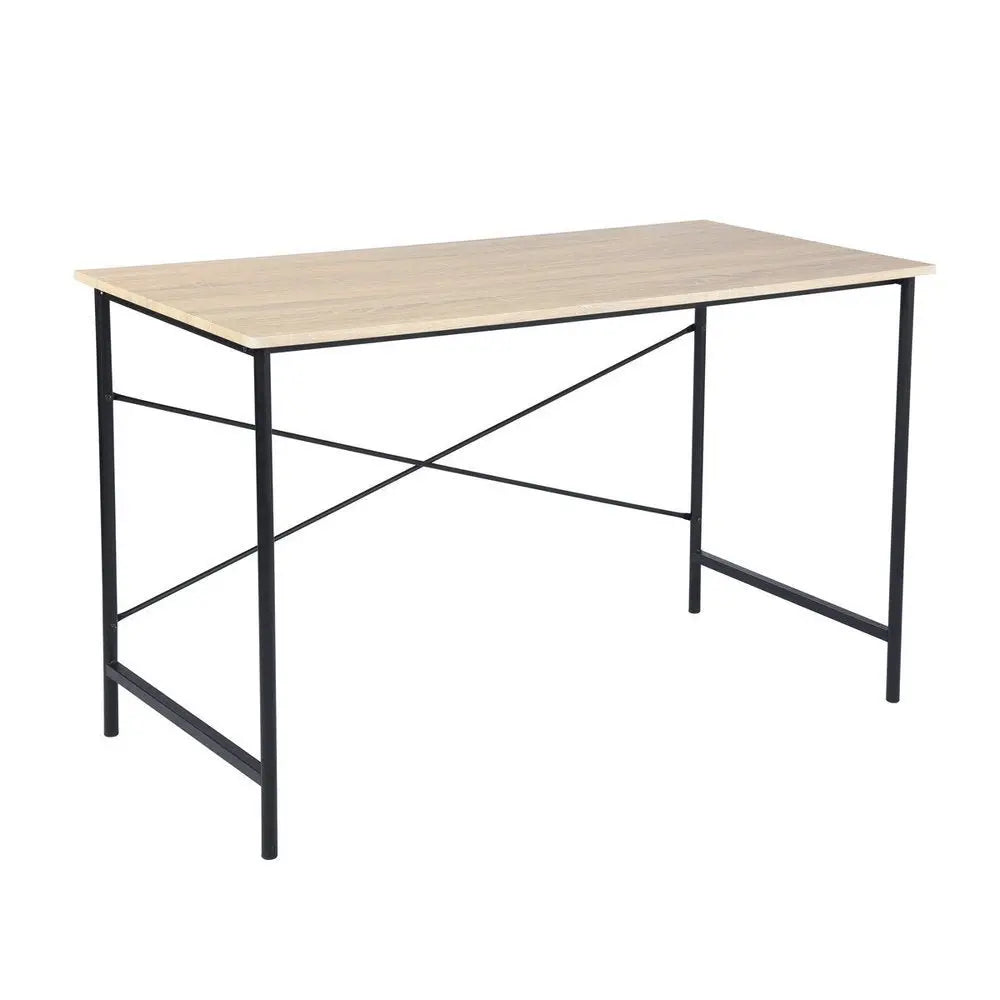 48" Brown and Black Wood Computer Desk - NOBLE HOME INTERIORS