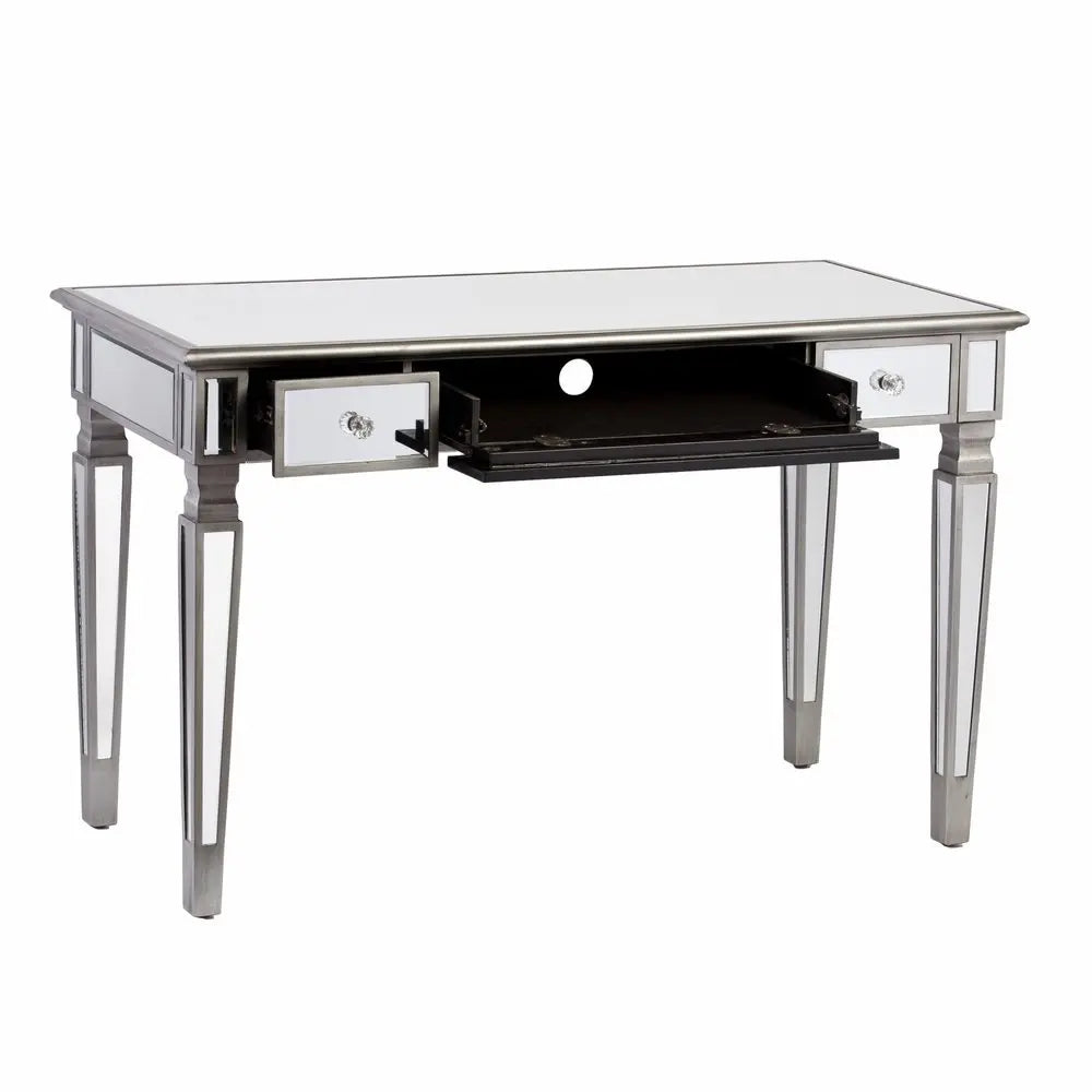 48" Silver Mirrored With Three Drawers - NOBLE HOME INTERIORS