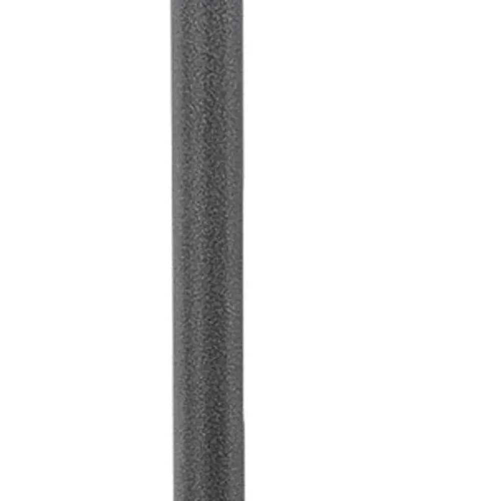 48000 BTU Silver Steel Propane Cylindrical Pole Standing Patio Heater - NOBLE HOME INTERIORS