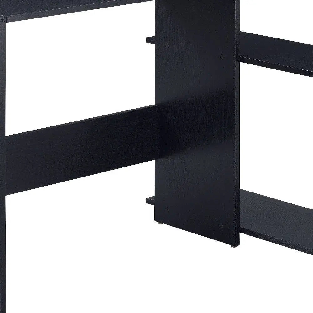 39" Black L Shape Writing Desk HomeRoots