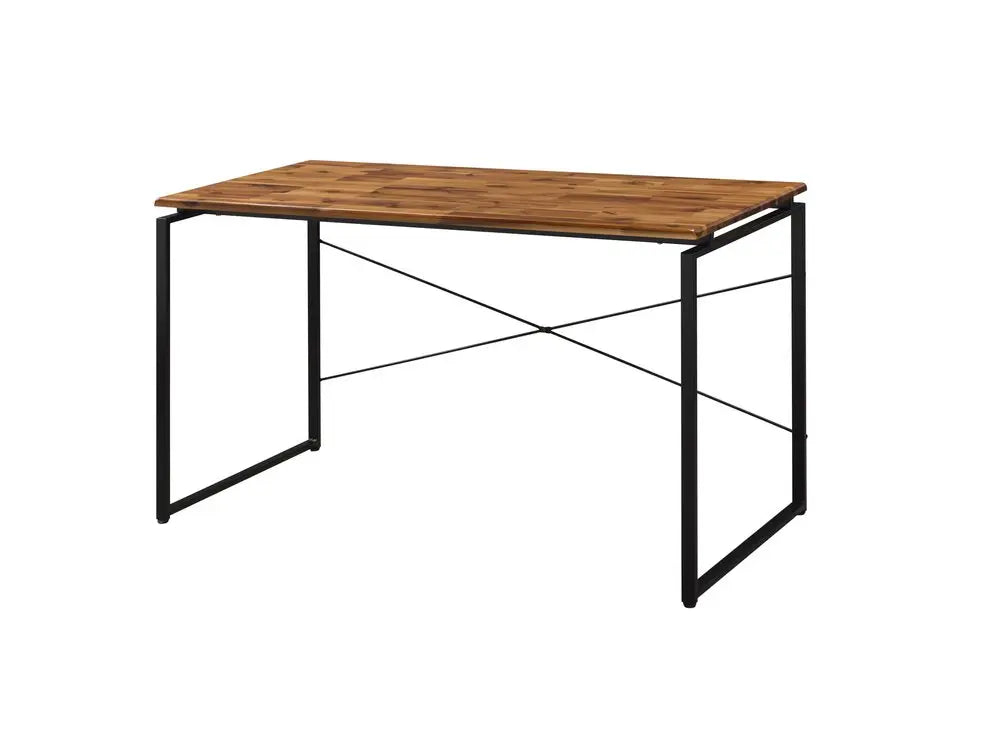 47" Brown and Black Writing Desk HomeRoots