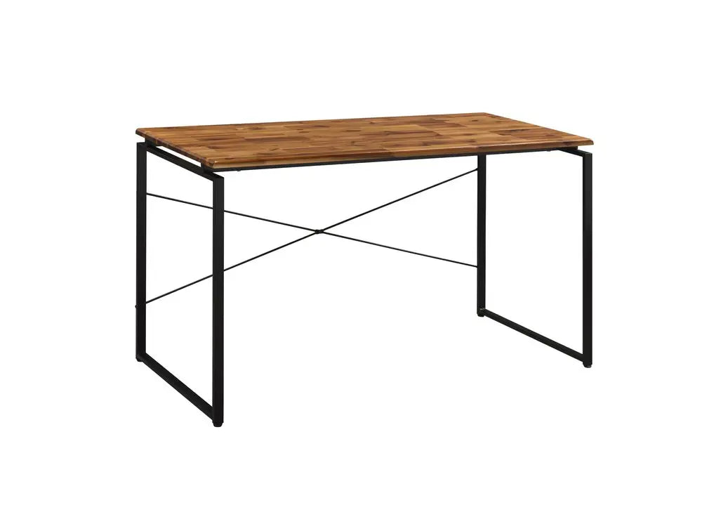 47" Brown and Black Writing Desk HomeRoots
