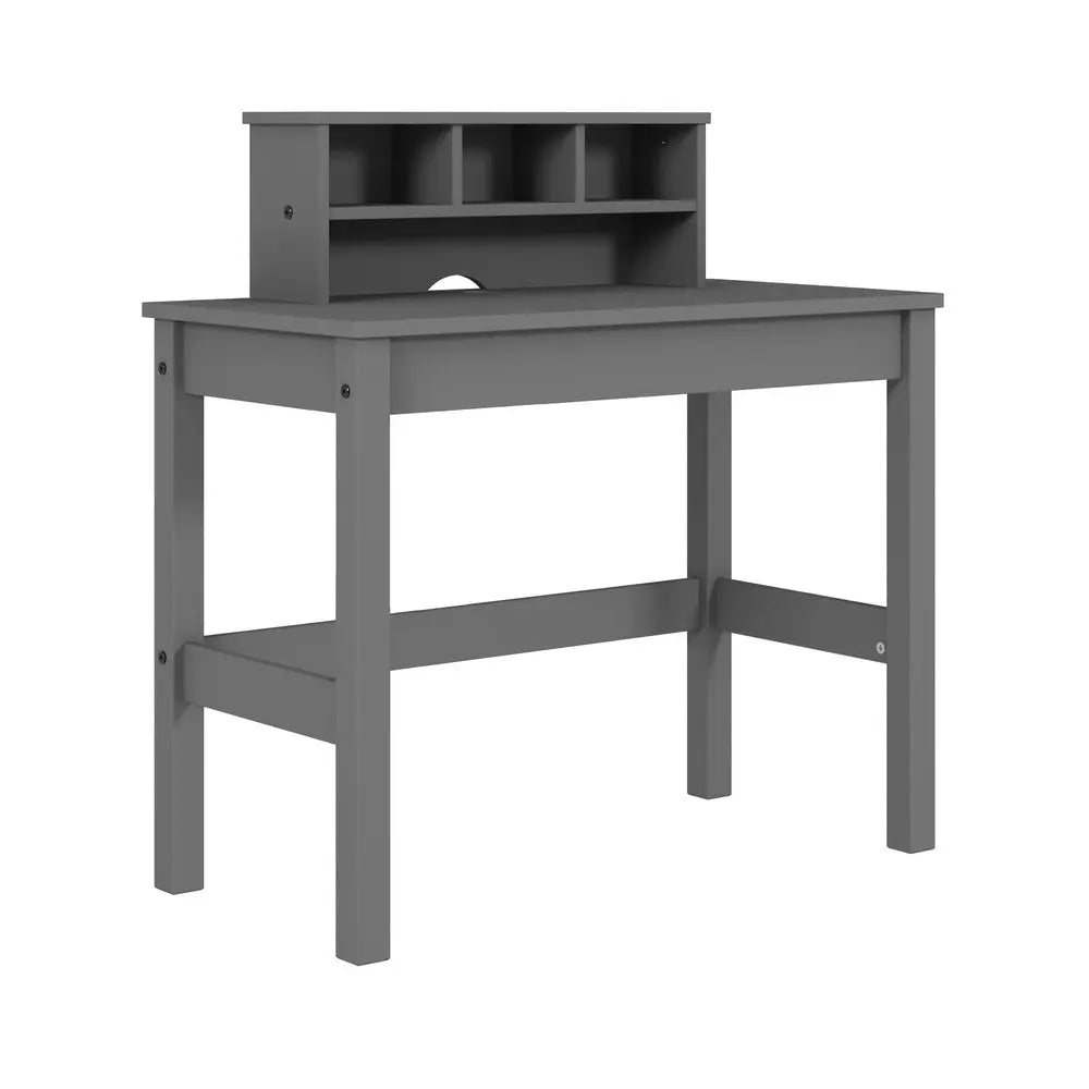 35" Gray Writing Desk HomeRoots