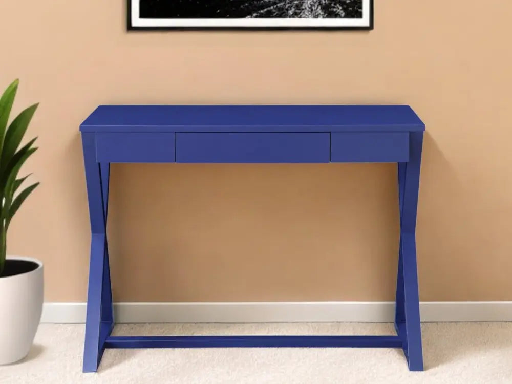 42" Blue Writing Desk HomeRoots