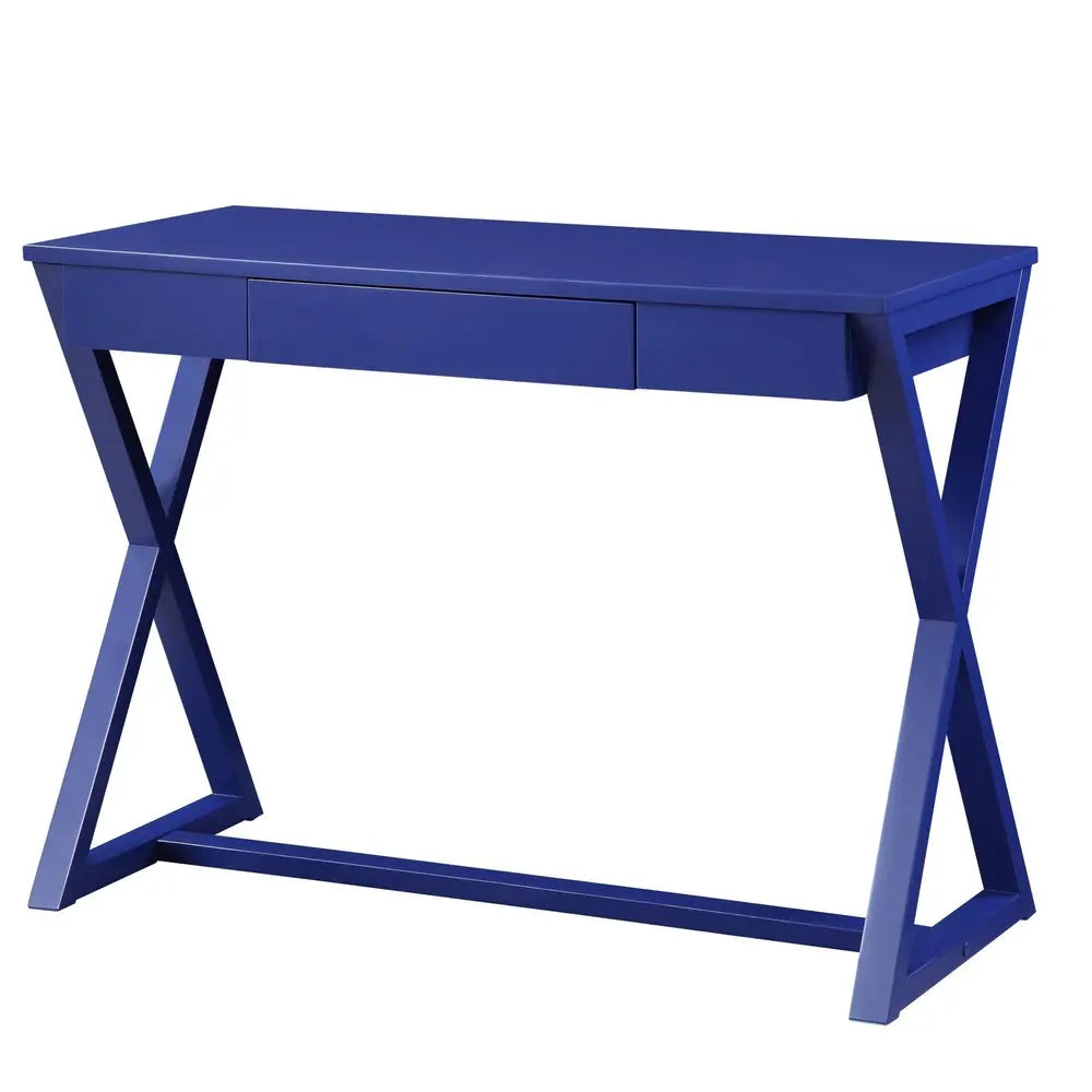 42" Blue Writing Desk HomeRoots