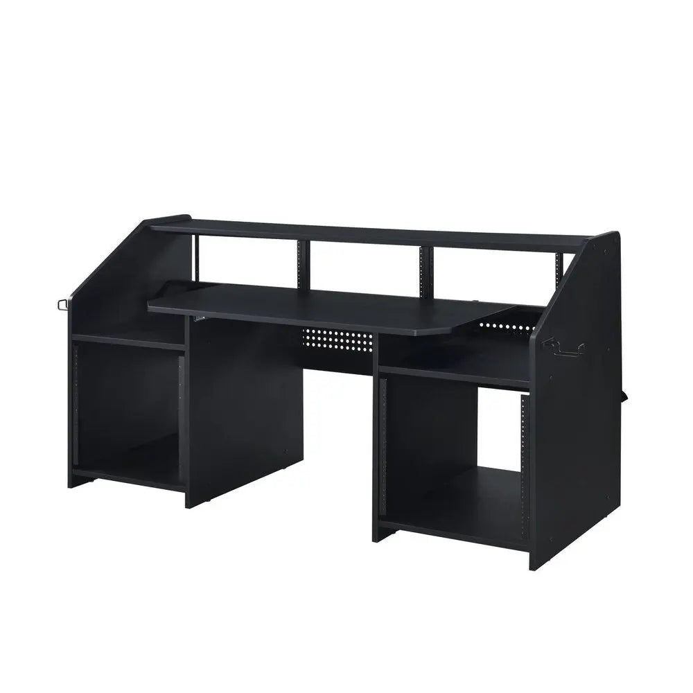 71" Black Music Desk HomeRoots
